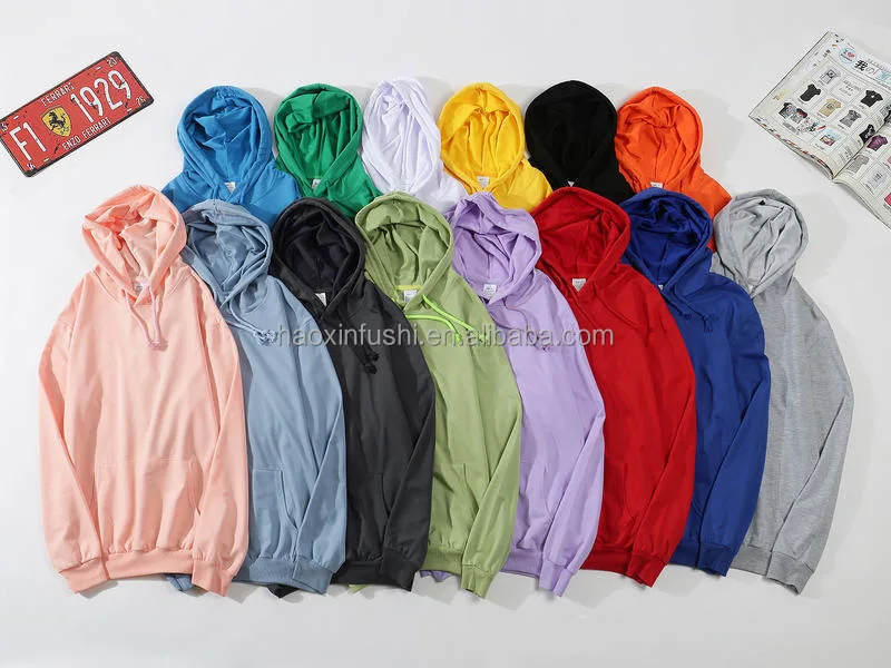100% Cotton Blank 280 400 500gsm Boxy Hoodie Thick Heavy Weight Oversized Custom Print Logo Men's Fleece Hoodies & Sweatshirts details