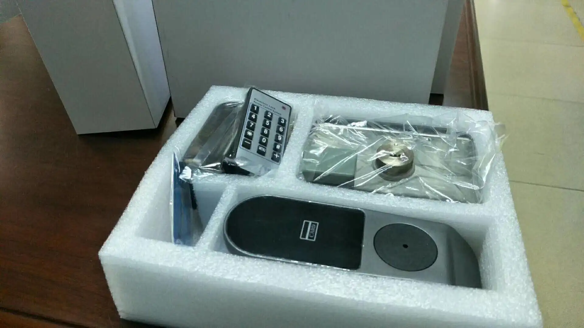 Huarui Lock DC 12V  Keyless Electronic RFID Smart Digital RIM Door Lock