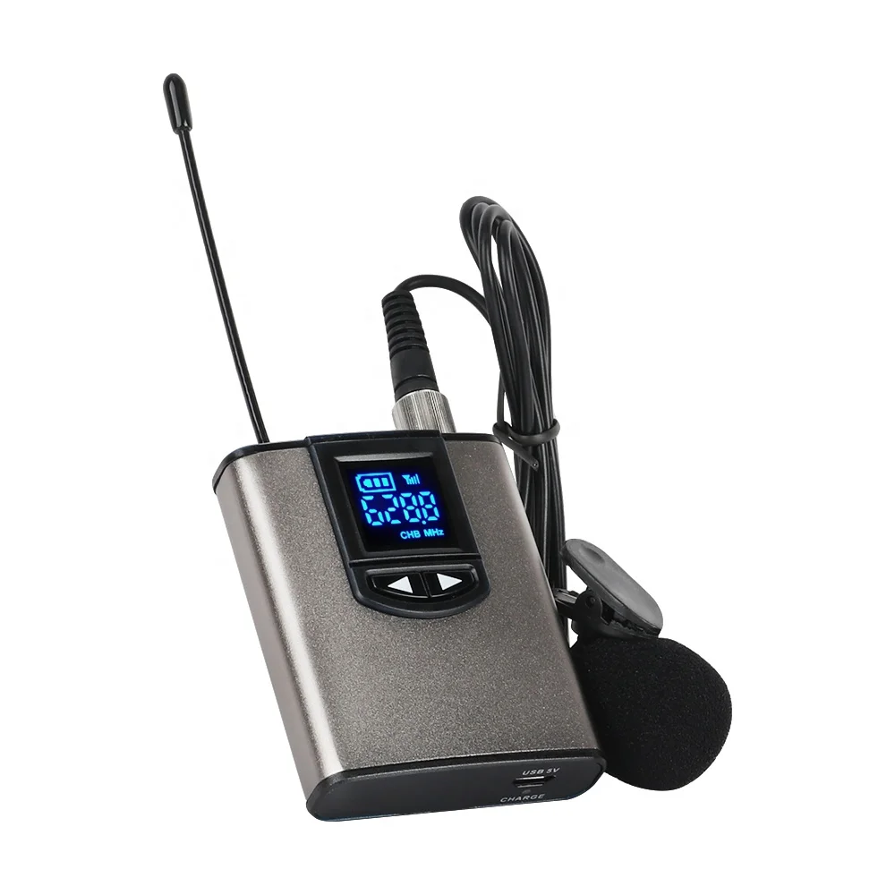 Xtuga A1 Wireless Lavalier Microphone with Noise Cancelling and 100m Range for DSLR Video Camera Vlogging