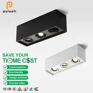 PULUOTI Factory Outlet Modern Anti-Glare LED MR16 Ceiling Lamp Spotlight Down Light Aluminum Body 3000K for Indoor Lighting