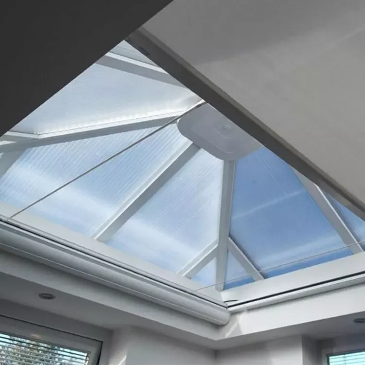 Electric Remote Control Skylight Blinds Automatic Skylight Shades Rechargeable Blackout Blinds Motorized Transparent Roof Blinds