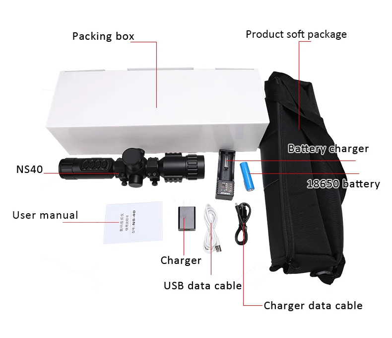 719x Optical Digital Night Vision Scope Zero Stop Scope Reticle
