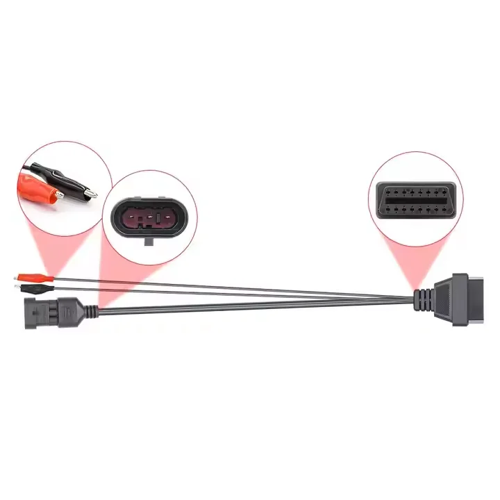 product fiat 16p to 3p automotive diagnostic cable adapter obd ii wiring harness for electronic applications in automobiles machines-1