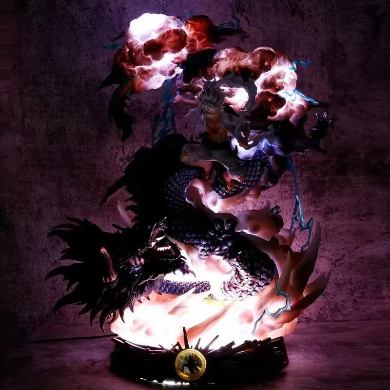 62Cmワンピースアニメニカ発光ルフィvsカイドウGkアクション