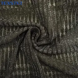 2 way stretch черные блестящие нашивки полиэстер спандекс сетчатая ткань