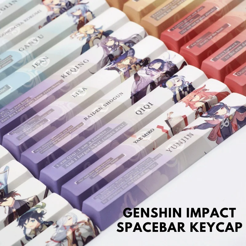 Personalized Mechanical Keyboard PBT Keycap Spacebar Genshin Impact