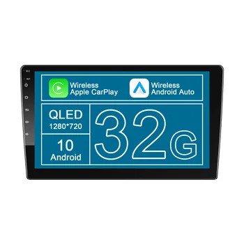 QLED Android 8141 car audio android  For Head Unit 9/10inch Universal car radio 1280*720 carplay gps navigator