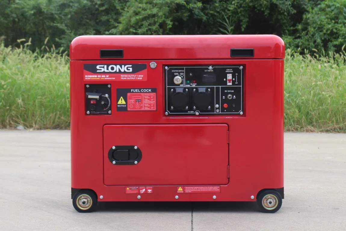 E.SLONG BRAND Silent less noise 5kw Natural/LPG gas power generator