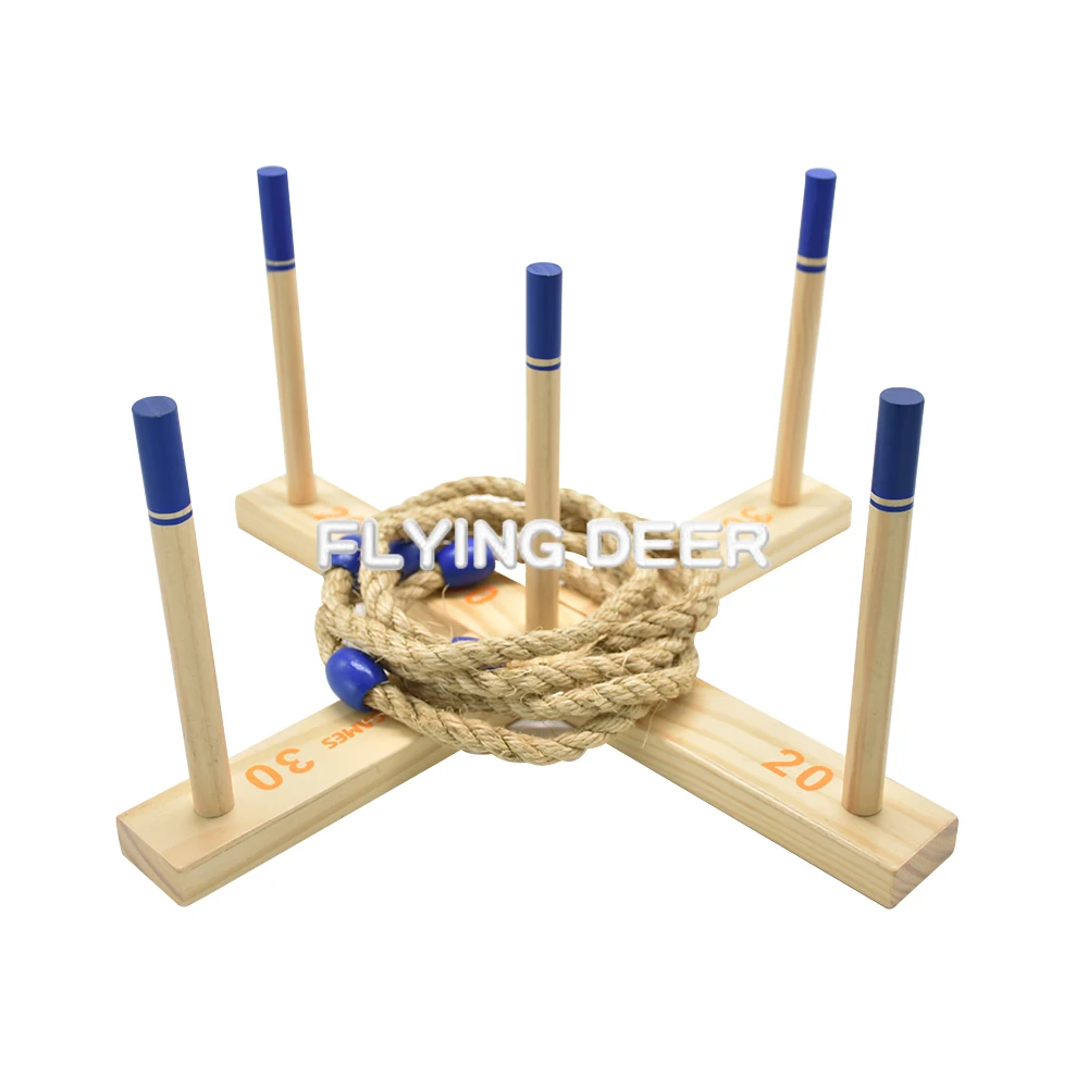 Набор для игр на открытом воздухе, детская игрушка для игр на открытом воздухе, деревянное кольцо с сумкой
