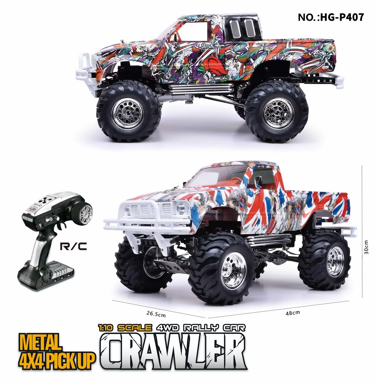 1:10 RC shops 2.4G 4WD Rally Rock Crawler Car