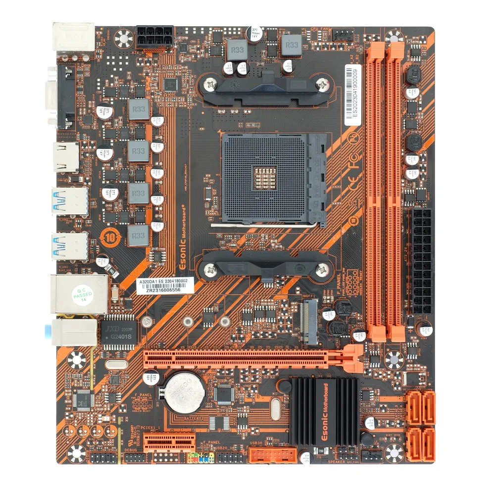 AM4 A320 B450 Desktop Motherboard with M.2 Socket 1331 DDR4 DIMM