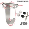 Stainless steel top-mounted single hook with accessories