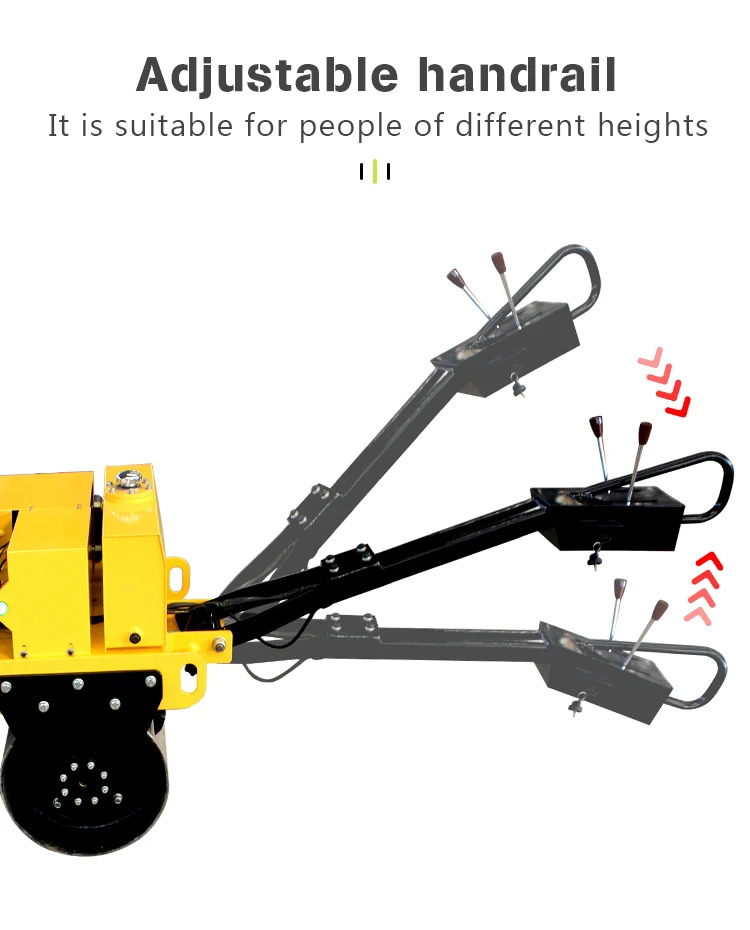 SVH50 handle road roller compactor storike road roller double drum road roller