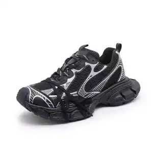 Men and Women 3XL Mesh Sneakers Thick Bottom Light Weight Cushioning Sports Shoes