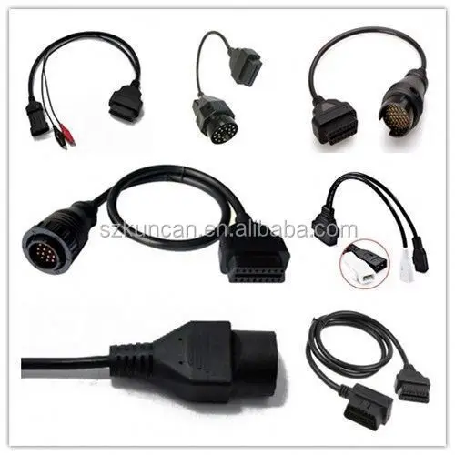 9 Pin Connector to 16 Pin OBD OBD2 Adapter Cable