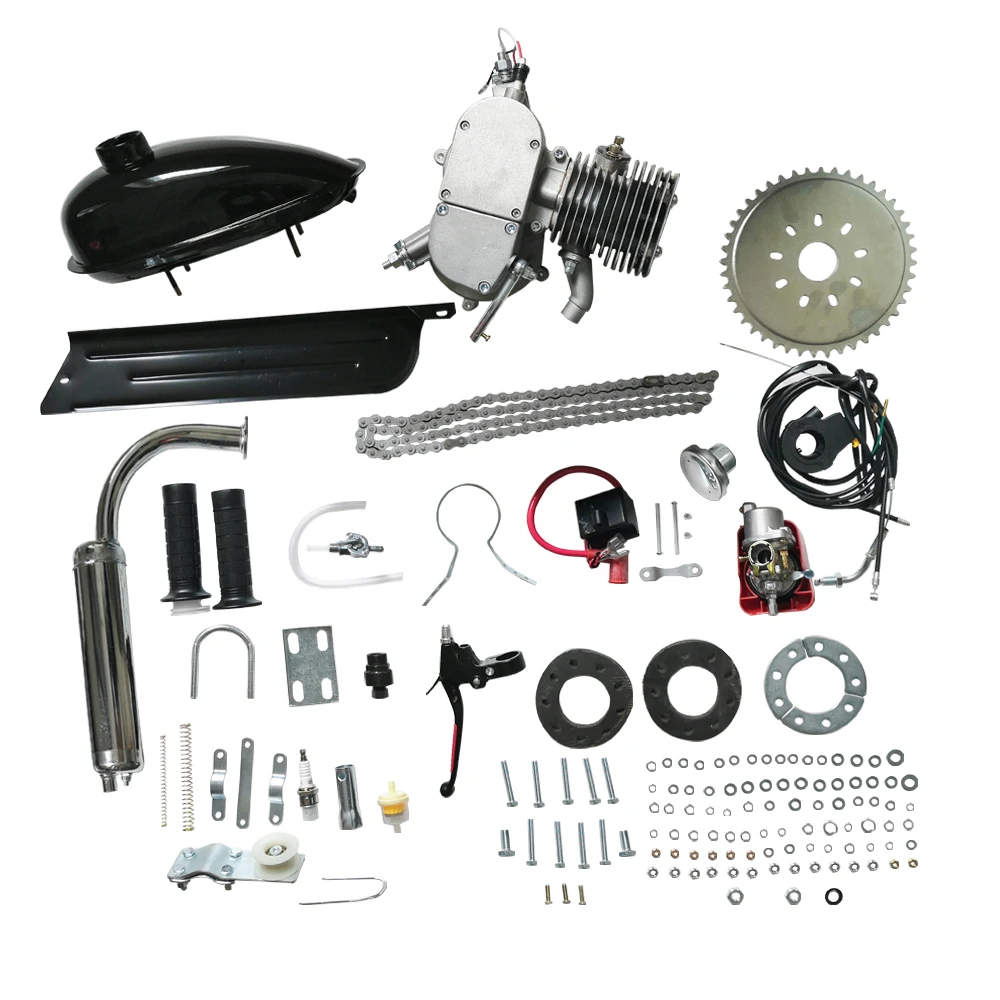Mountain Bike Stroke 48cc 49cc 50cc 60cc 80cc 100cc Gas Motorised Bicycle  Engine Kit 80cc