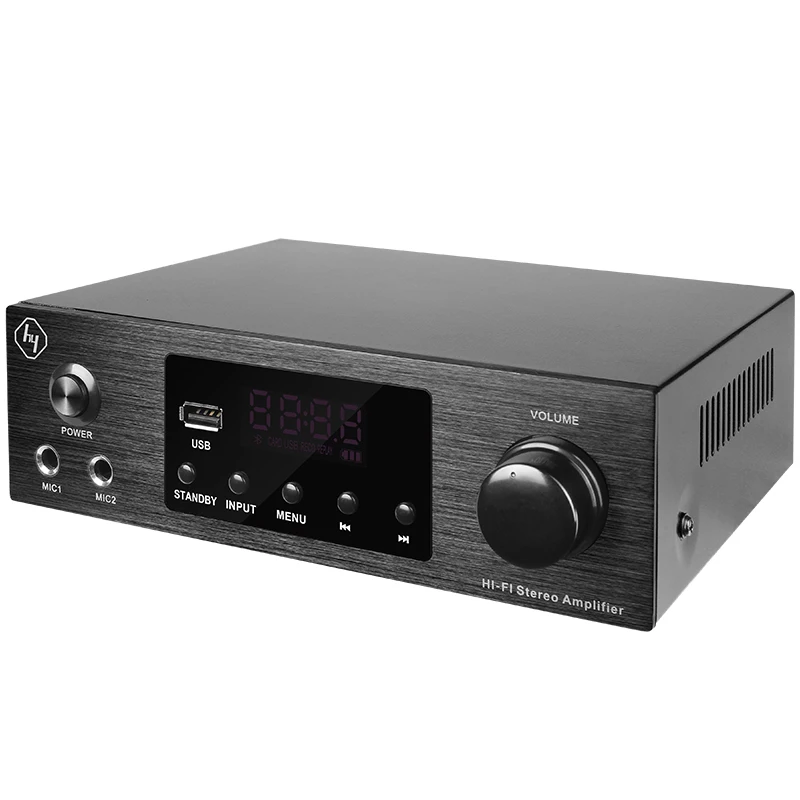 New Designed Mini Size D Class 100W Powerful Integrated Stereo Amplifier