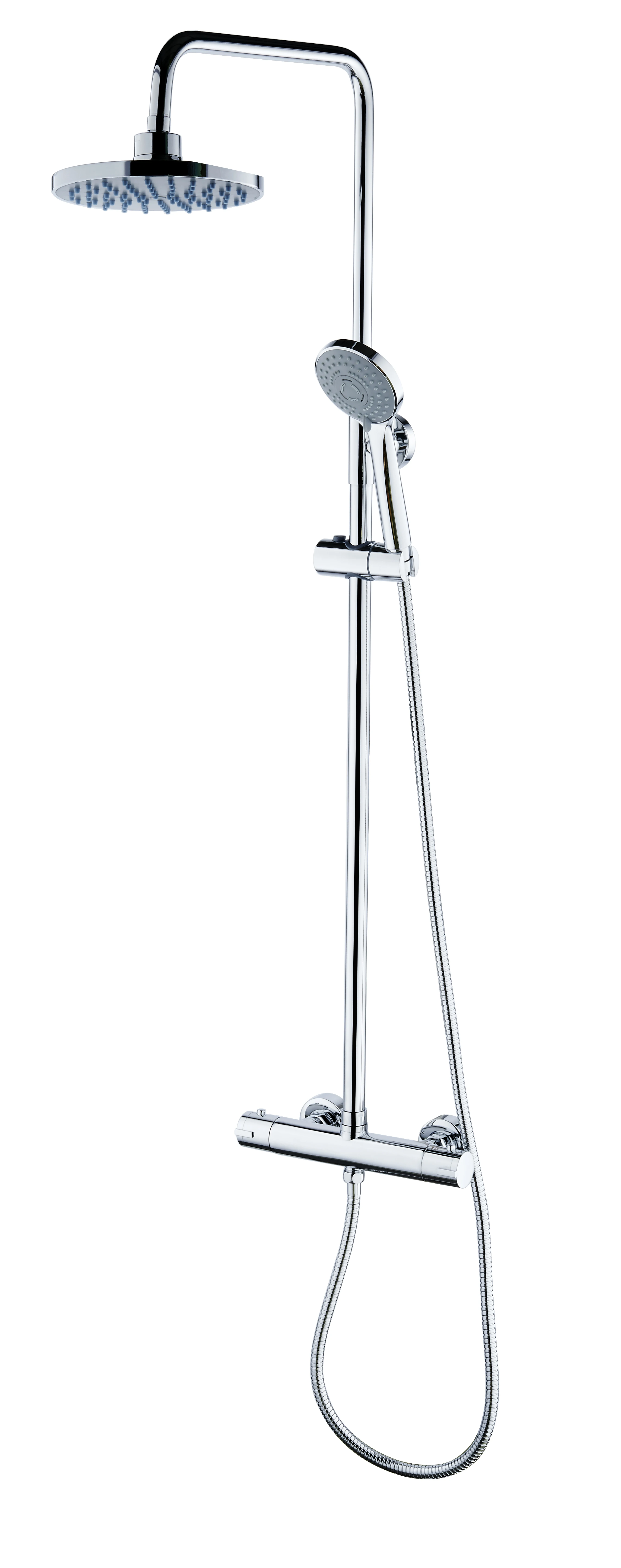 Bathroom Luxury top Sale  wall mounted  brass shower column set  thermostatic shower system set details