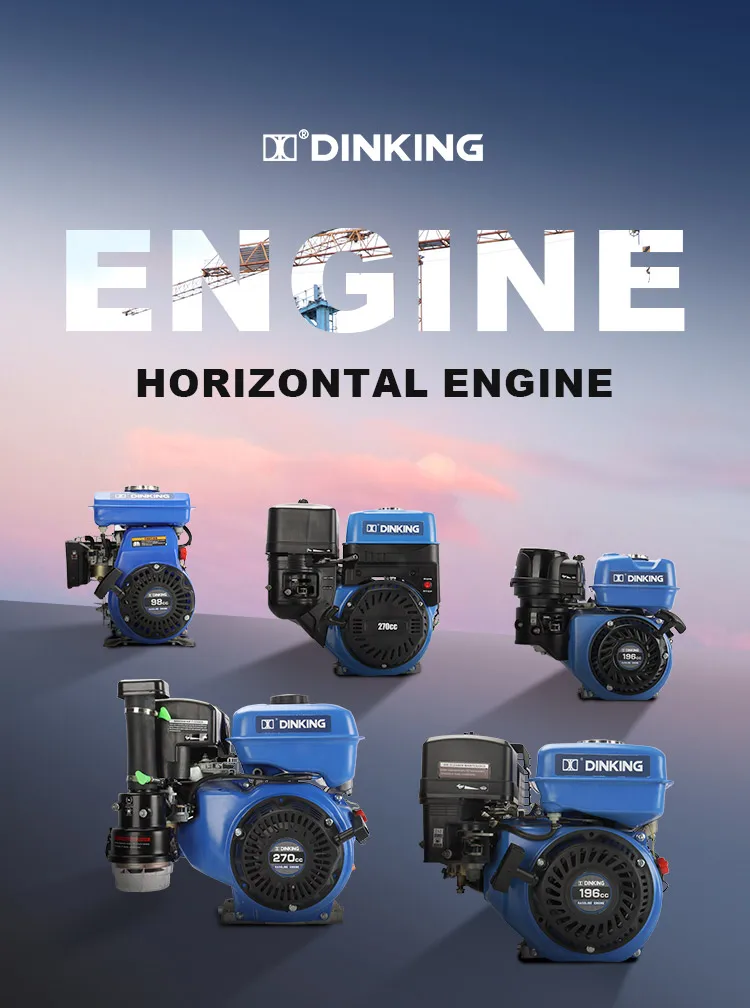 Dinking Gasoline Engines 156f Single Cylinder 4-stroke Gasoline Engine ...