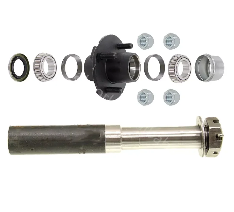 6000lbs Round Solid Utility Trailer Axle Assembly Hub Assembly For Boat Trailer Axles Buy