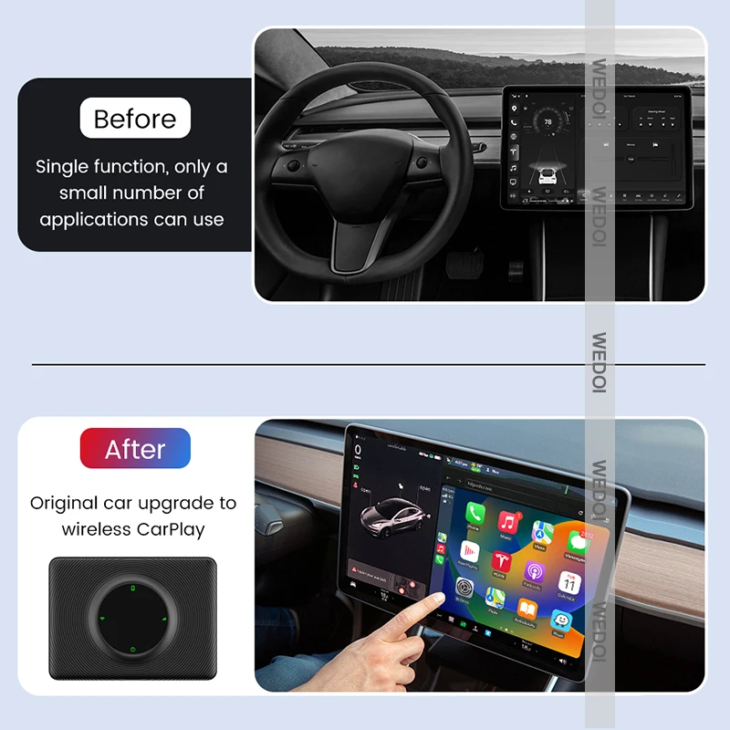 Carlinkit Wireless Carplay Android Auto For Tesla Model 3 Model X Y