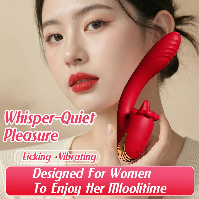 Adult Sex Toys for Women,Tongue Dildo Sex Toy with 9 Licking &Vibrating  Modes,9 Dildo Vibrations,G Spot Vibrator Clit Stimulator
