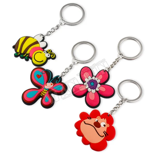 Wholesale Custom 3d Metal  Keychain Customized Design Soft Enamel Keychain