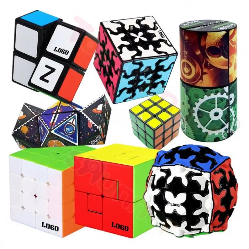 TOYSRUNNER Portable Small Magnetic 3x3x3 ABS Plastic Cube Box Mini