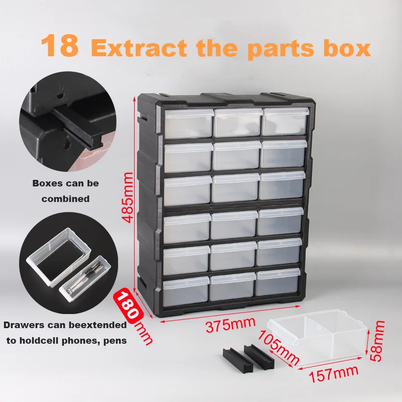 Us General Tool Box Parts Takewith Plastic Case Tool Storage Box Screw