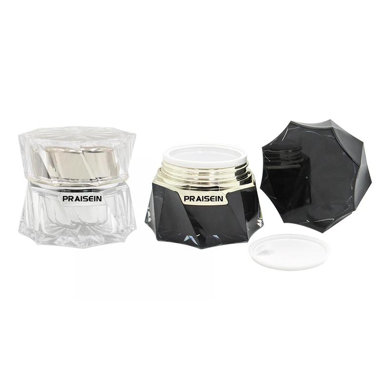 30g 50g Empty Double Layer Cosmetic Container Packaging Acrylic Luxury Cream Jar Custom Plastic Jars