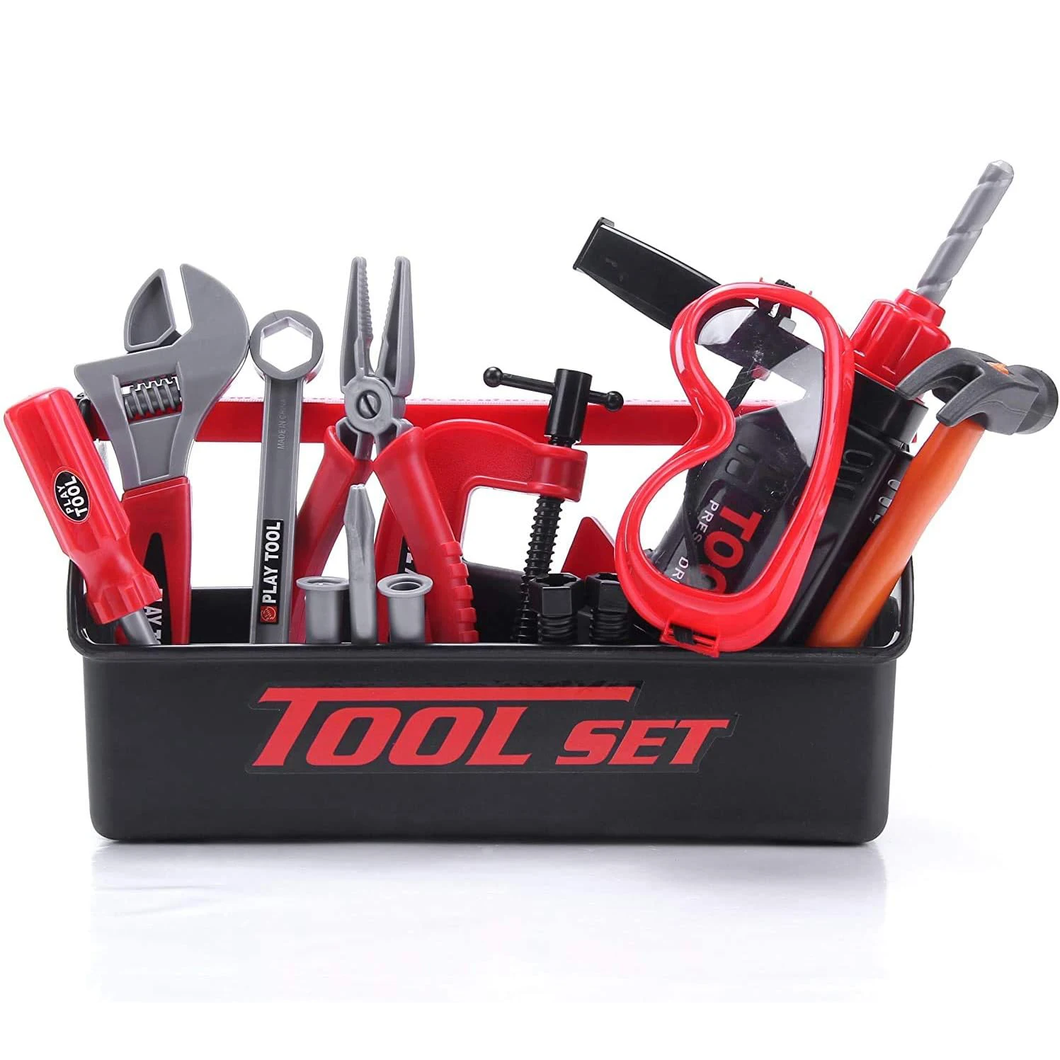 Ящик для инструментов 22 шт. игрушечный набор электродрель молоток отвертка ключ плоскогубцы игрушечные инструменты детей