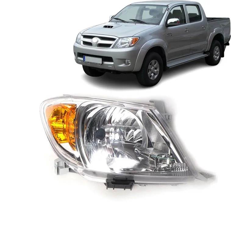 car front Chrome Halogen headlight lamp auto body parts head light lamp for TOYOTA HILUX vigo 2005-2008