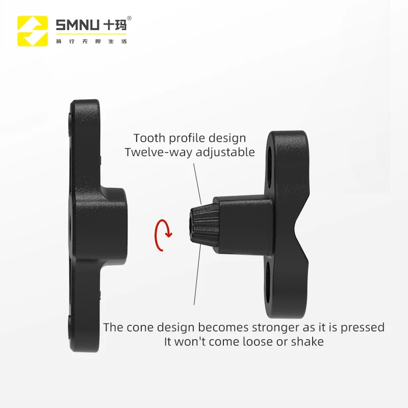 SMNU 2-in-1 Motorcycle & for Bottle/Cup Holder Quick Release Adjustable Aluminum Alloy Flexible Universal Fit