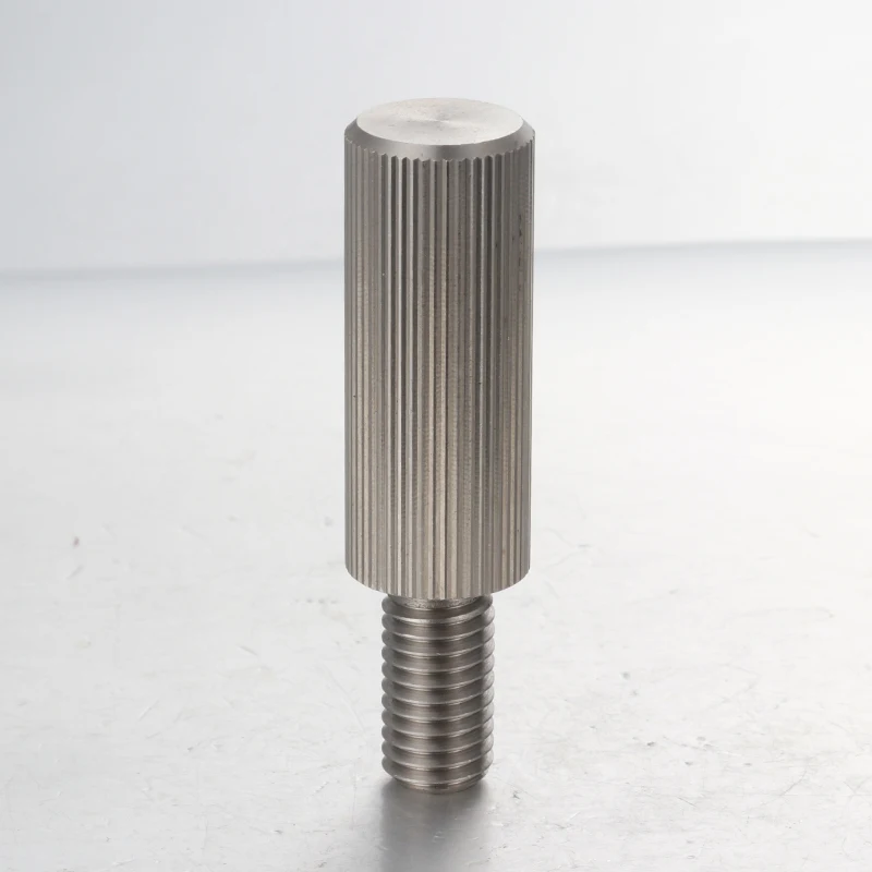 product professional supplier long knurled head screw steel or ss 303 stainless steel knurled extended bolt m3 10-62