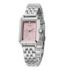 Silver band pink Dial