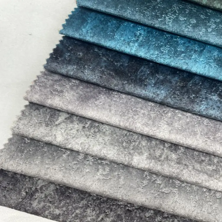 Luxury Home Textile Upholstery Furniture Dyed Super Soft Plush Velvet