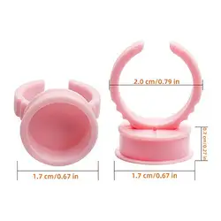 Нет минимального заказа ваш бренд 100 шт. одноразовые кольца для клея ресниц наращивания ногтей чашки