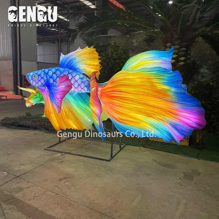 Lanterns Decorative LED Motif Light 3D Chinese Lantern High Quality Fish Lantern
