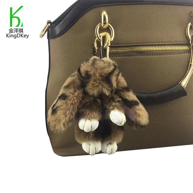 Porte-clés Strass Léopard - Tête Animal Déco - Accroche Sac à Main - Alliage