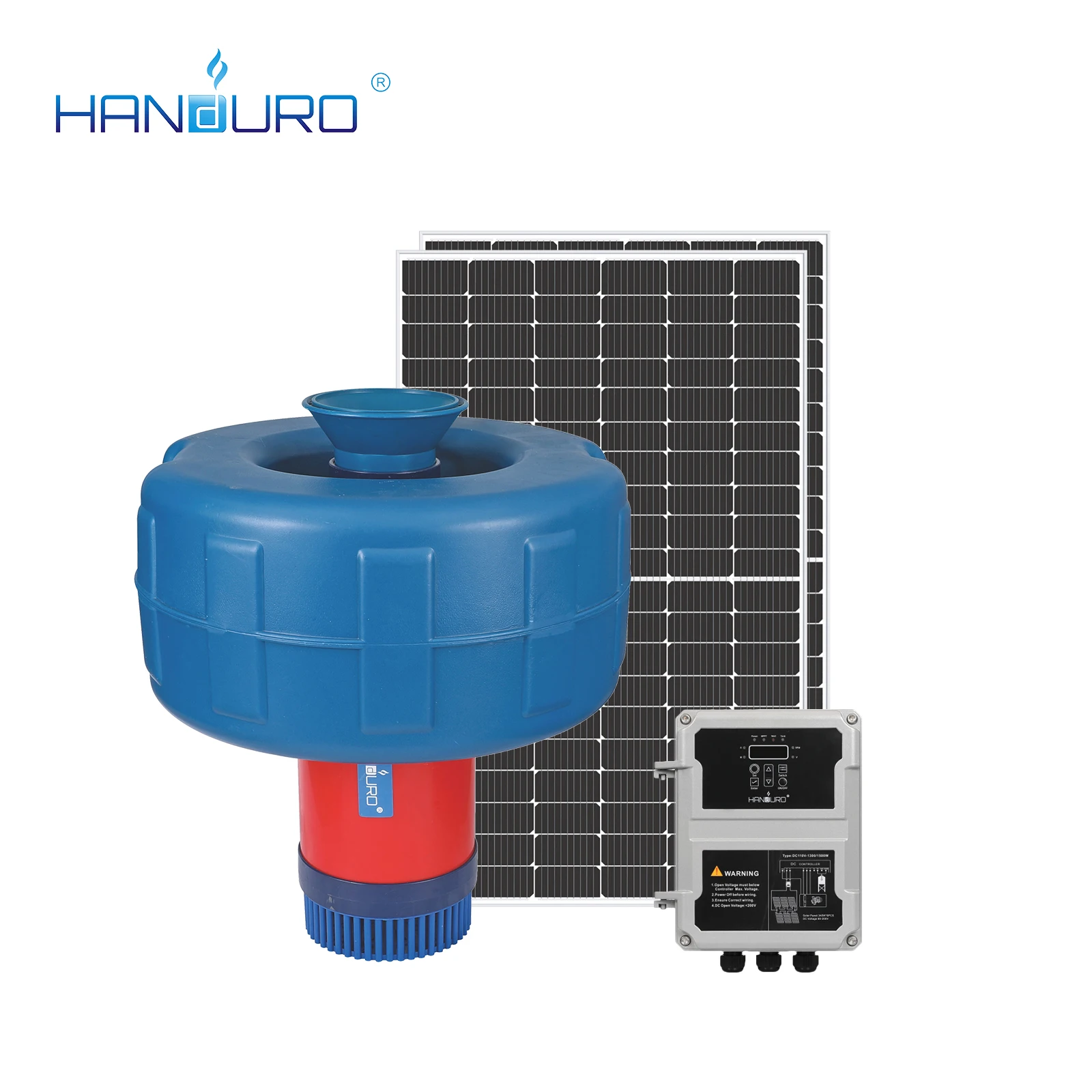 1100W Big Flow Solar Fish Pond Aerator Floating All Solar Aeration