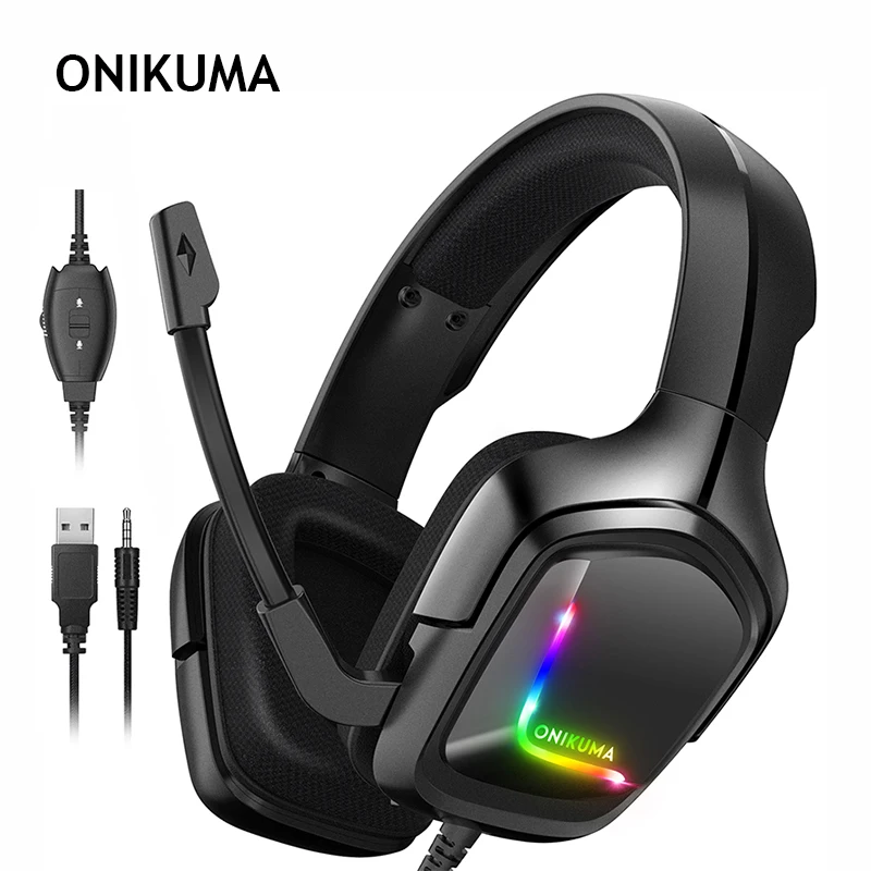Headset Gamer Onikuma, RGB, Xbox One
