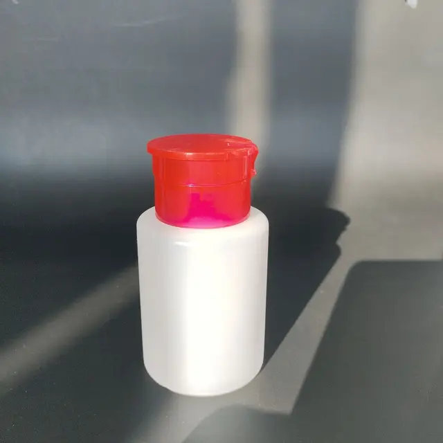 Factory Direct Portable Refillable Bottle Nail Polish Remover Alcohol Liquid Press Pumping Dispenser Bottle
