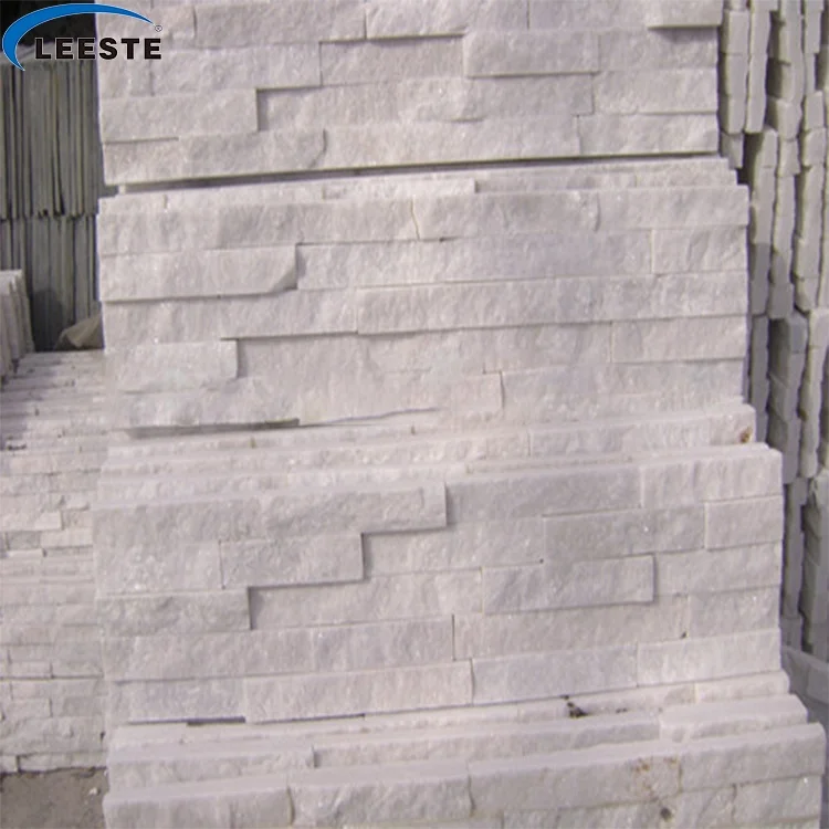 Chinese Popular Stack Stone Ledge Stone White Quartz Culture Stone for Wall Cladding