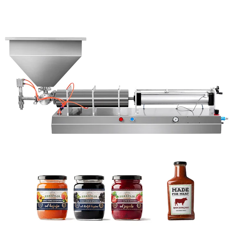 10-5000ml Stainless Steel Single Nozzle Semi-automatic Paste Factory Commercial Honey Jam Olive Oil Filling Machine supplier