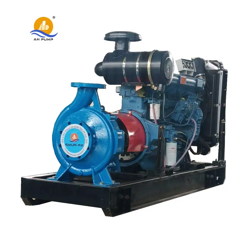 4 Cylinder Diesel Engine Irrigation 100m Head 75hp diesel Water Centrifugal Pump