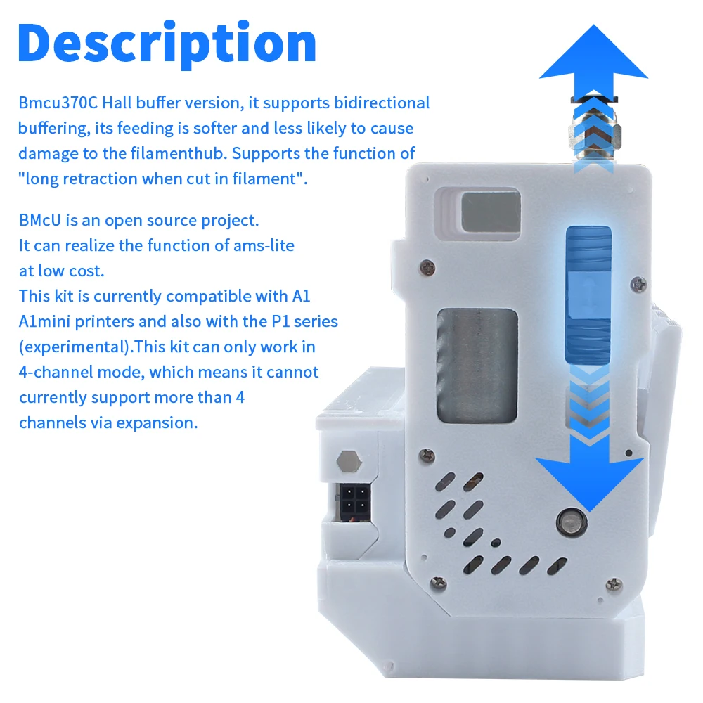 BMCU 370C DIY AMS lite互換 A1/A1mini Bmcu 370C AMS Lite Auto Refill Farm for A1 A1 MINI 3D Printer