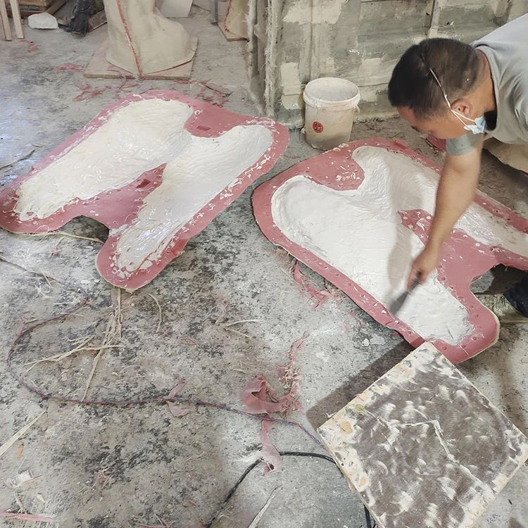 Exterior Life Size Lion Statue Concrete Mold Fiberglass Animal Statue Molds For Sale Cement Lion