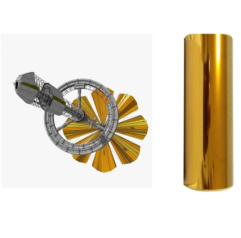 宇宙船に使用される7.5um12.5um金金属化ポリイミドフィルム| Alibaba.com