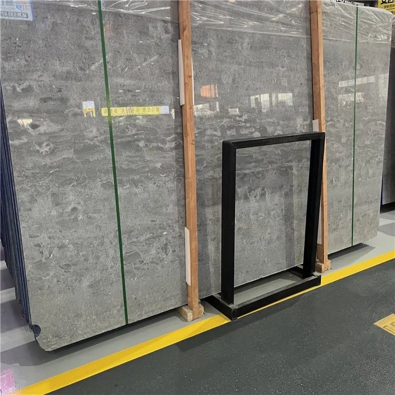 인기 판매 제품: 벽 및 바닥 디자인용 핫 세일 문 그레이 대리석 타일, 호텔용 인기 문 그레이 대리석 슬래브