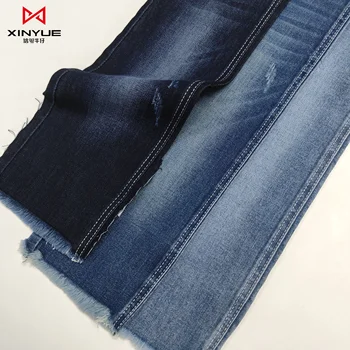 indian fabric 12.5oz manufacturers supply color back side twill washed denim fabric